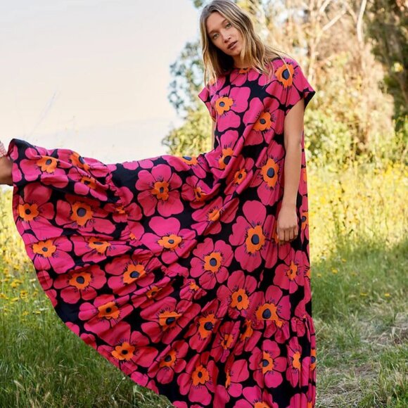 Free People Dresses & Skirts - Free People Blossom Silk Maxi Dress